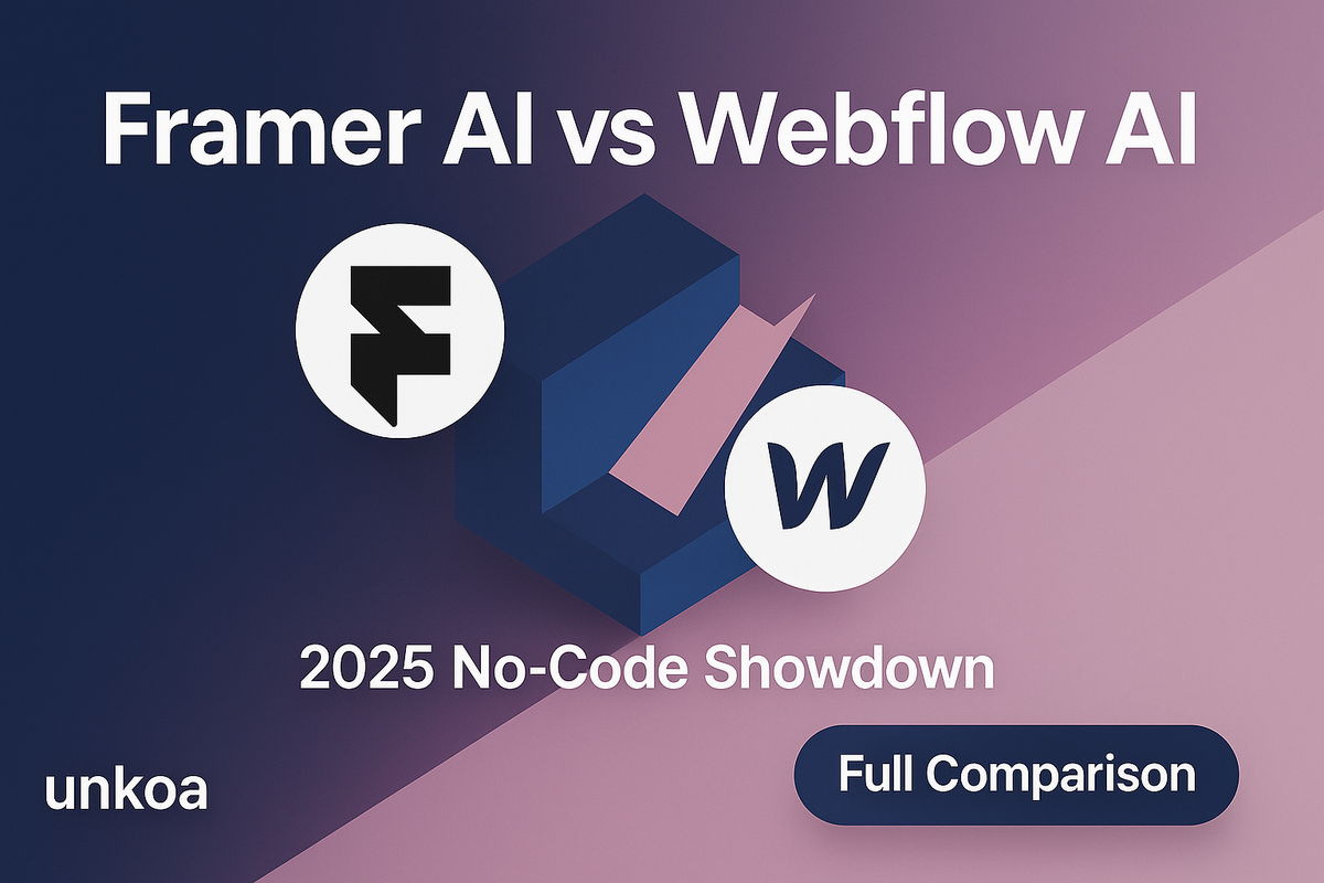 Framer AI vs Webflow AI: The 2025 No-Code Website Builder Showdown
