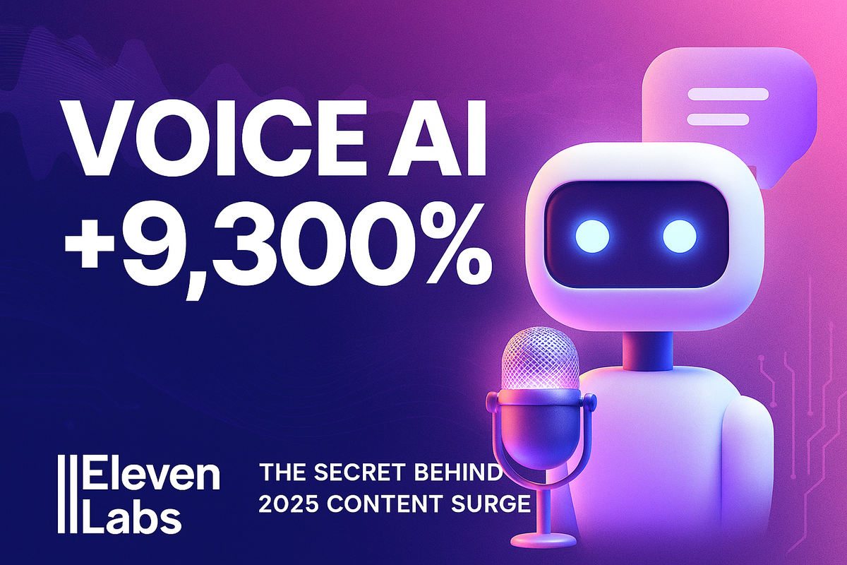 Text-to-Audio AI Is Up 9,300%—How ElevenLabs Became the Voice Behind 2025’s Content Boom