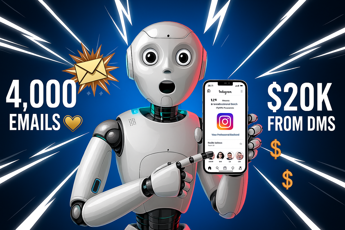 How to Collect 4,000 Emails and Make $20K Using Instagram DM Automation