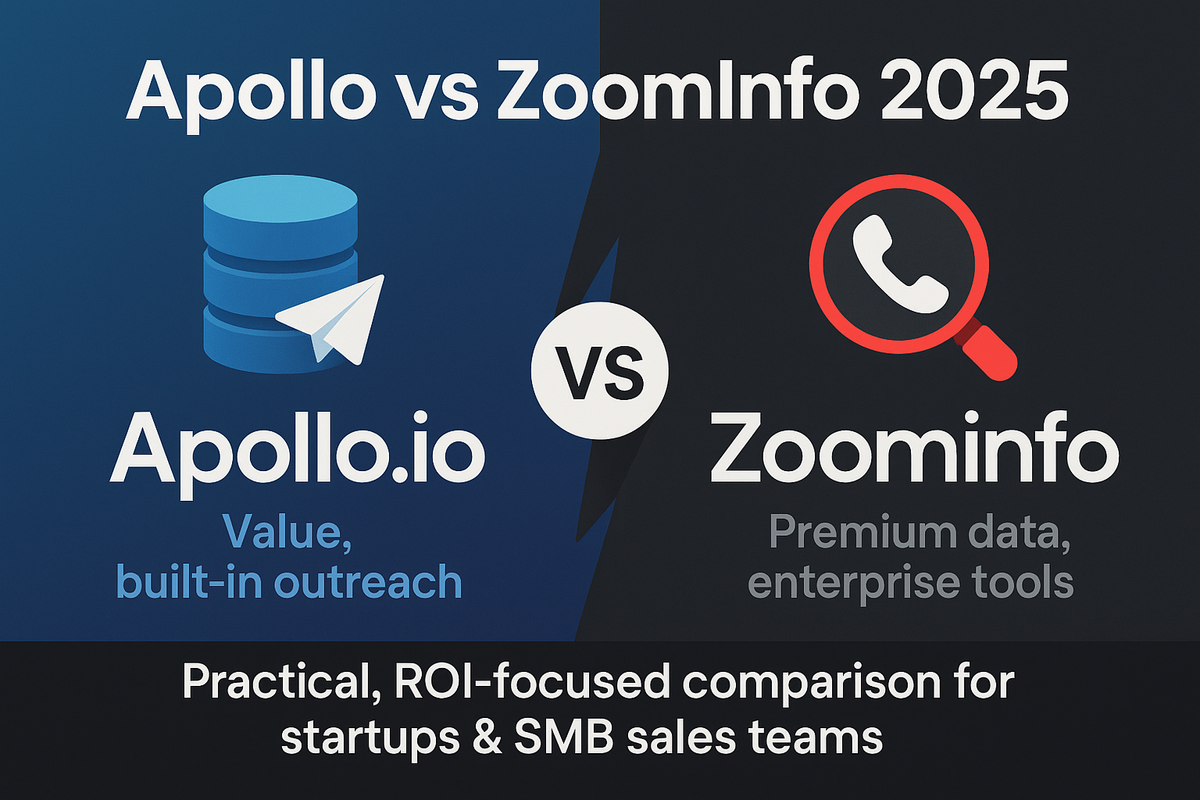 Apollo vs ZoomInfo (2025): Which Sales-Intelligence Tool Delivers Better Value for SMBs?
