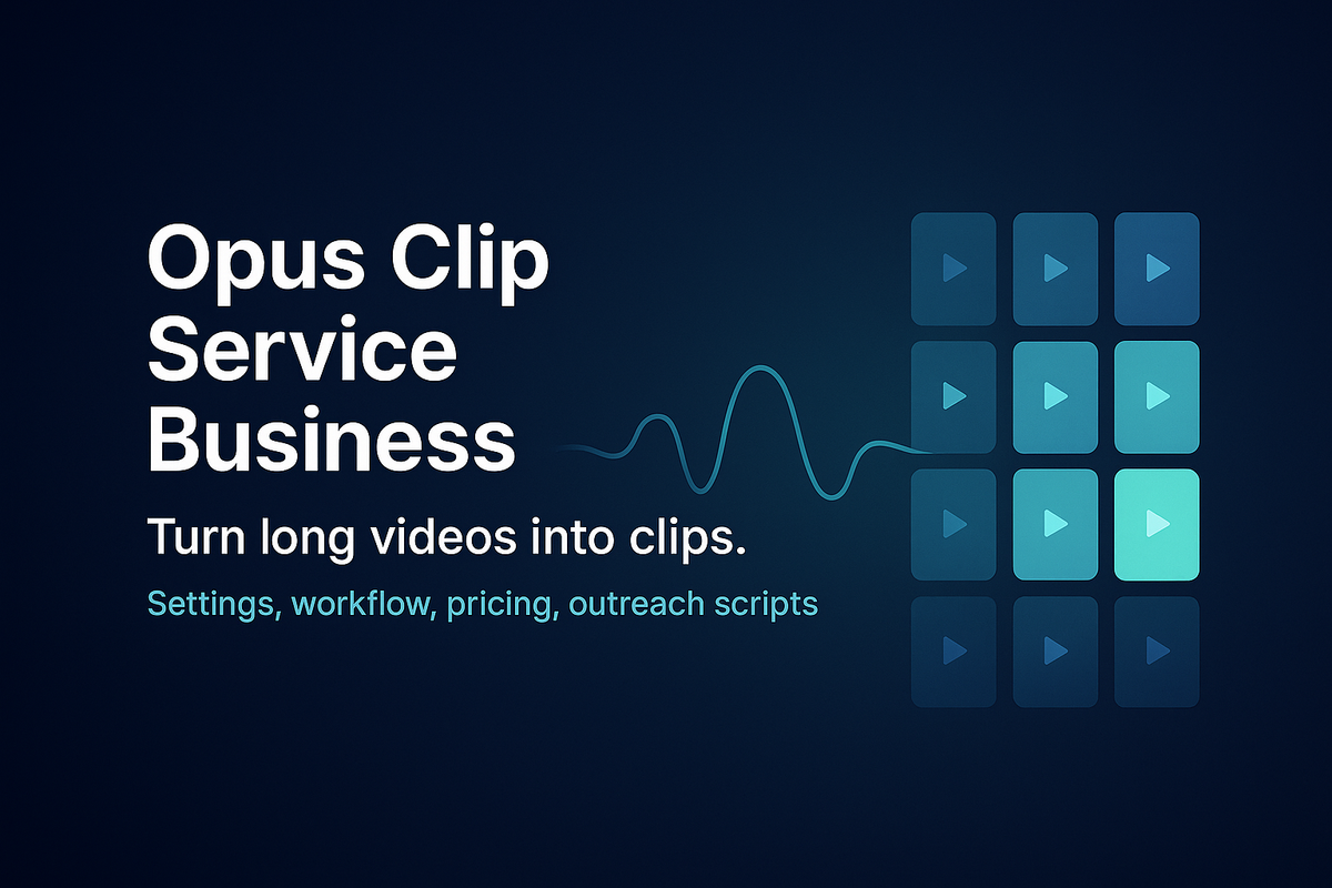 Opus Clip Service Business: Plain-English Guide (2025)