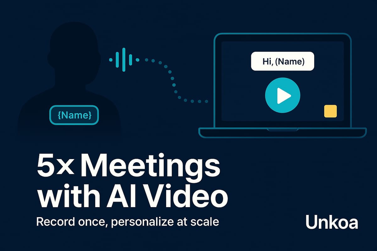 AI Video Outreach for Solo Agencies: How to 5× Meeting Bookings Without Filming Yourself (2025)