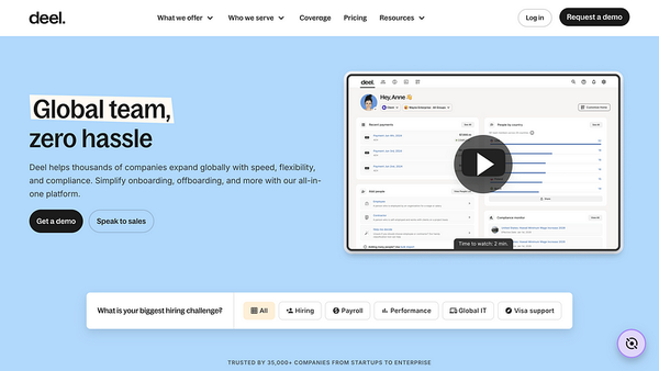 Deel for Global Marketing & Web Design Agencies: Features, Pricing & Benefits