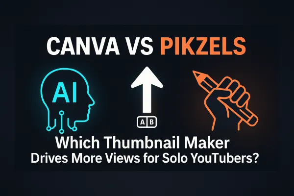 Canva vs Pikzels (2025): Which Thumbnail Maker Drives More Views for Solo YouTubers?