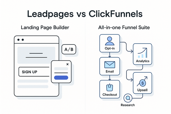 Leadpages vs ClickFunnels in 2025