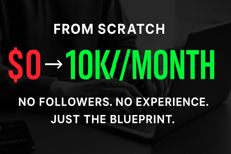 How I’d Go From $0 to $10K/Month Online in 2025 (With No Skills or Audience)