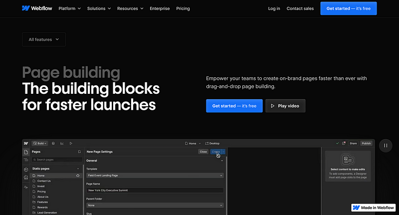 Crafting a Digital Art Gallery in Webflow for NFT Projects and Immersive Exhibitions